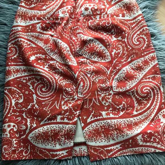 SALEš„ J. Crew Paisley Patterned Skirt - Picture 2 of 4